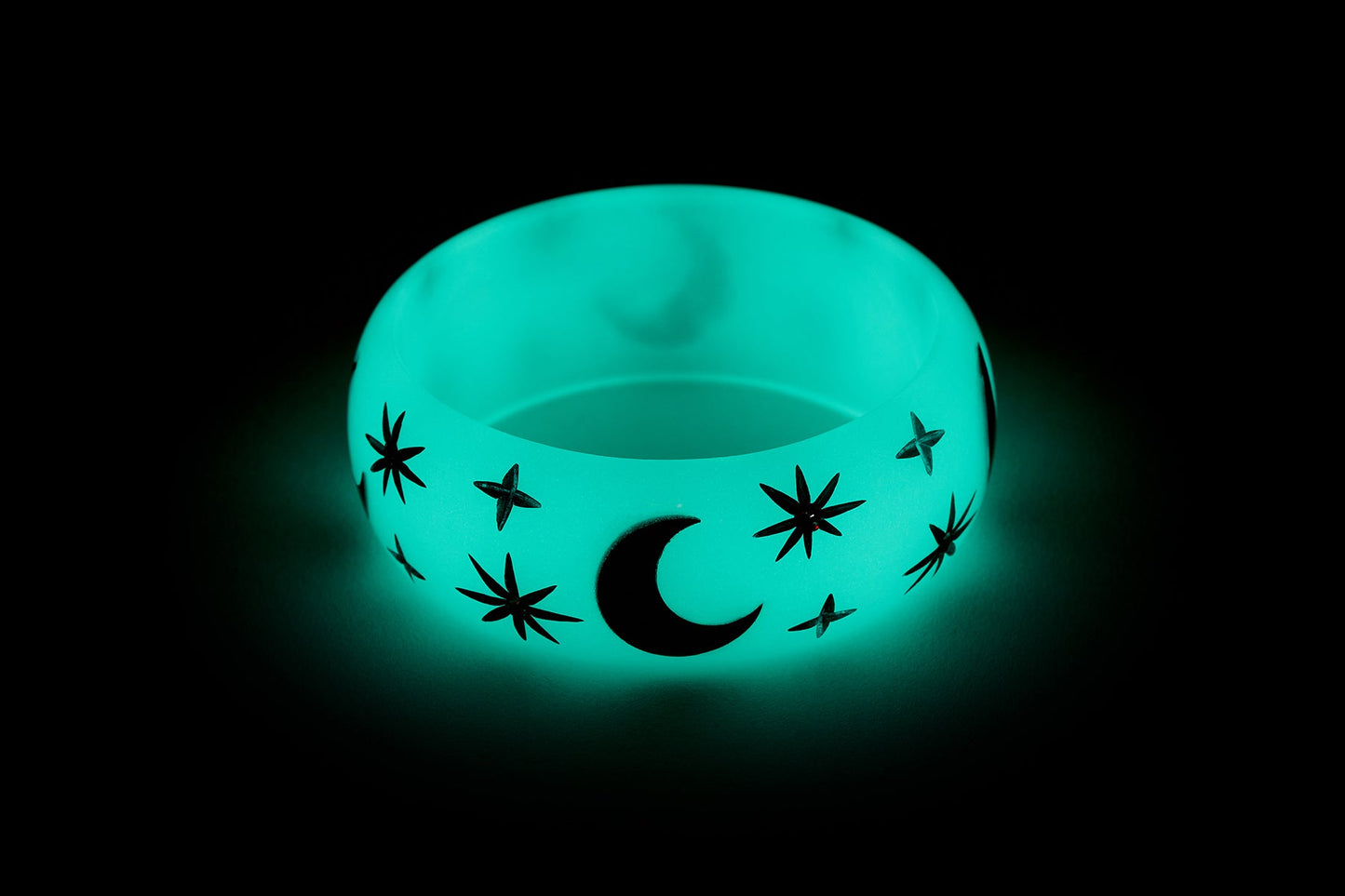Wide Spirit Moon Bangle