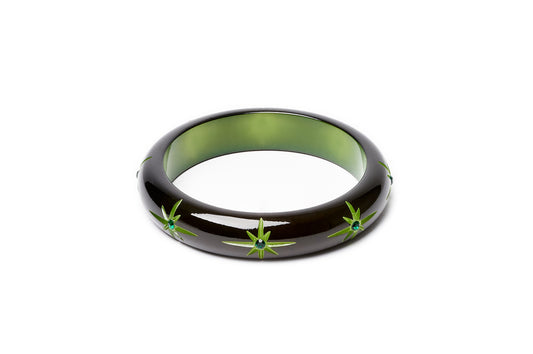 Midi Serpent Black Bangle