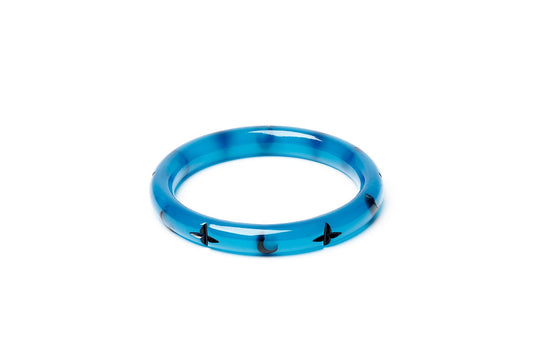 Narrow Wolf Moon Maiden Bangle