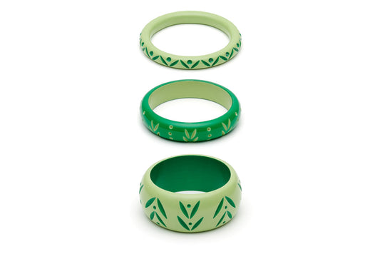 Spring and Summer Set of 3 Maiden Bangles