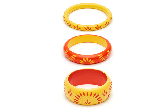 Sunrise and Sunset Set of 3 Bangles