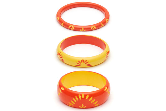 Sunset and Sunrise Set of 3 Duchess Bangles