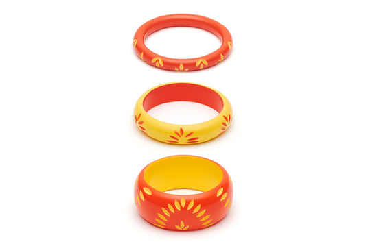 Sunset and Sunrise Set of 3 Maiden Bangles