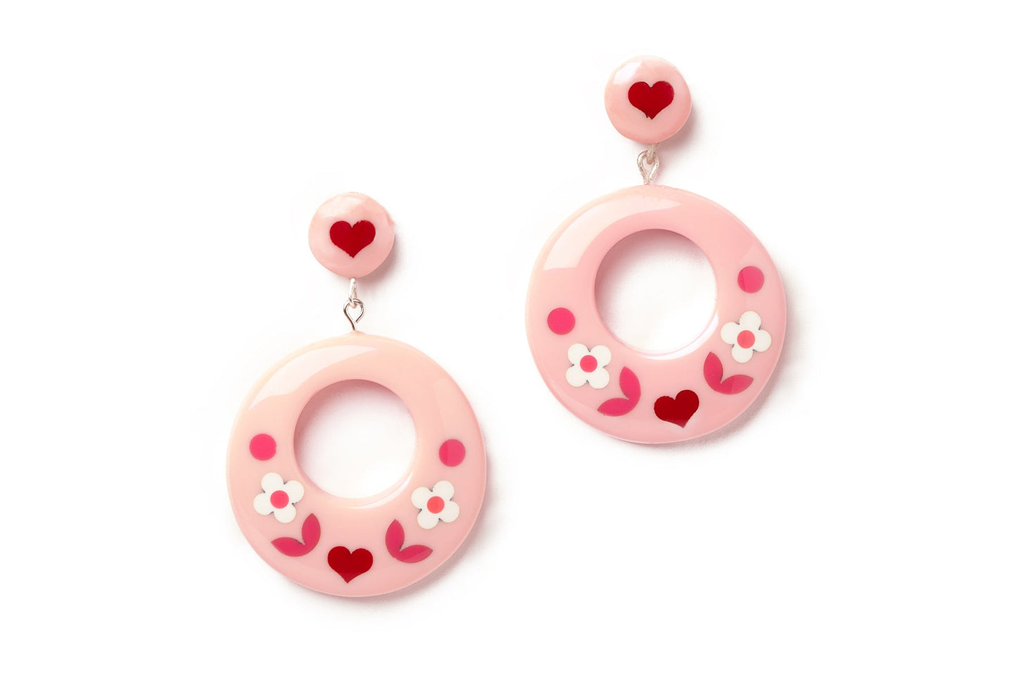 Darling Drop Hoop Earrings