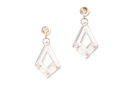 Sparkling Pearls Drop Earrings