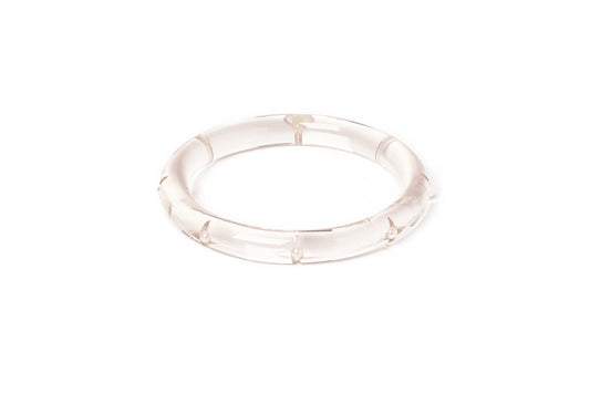 Narrow Sparkling Pearls Bangle