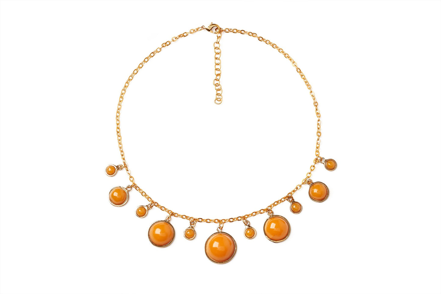 Fiery Drop Hoop Earrings