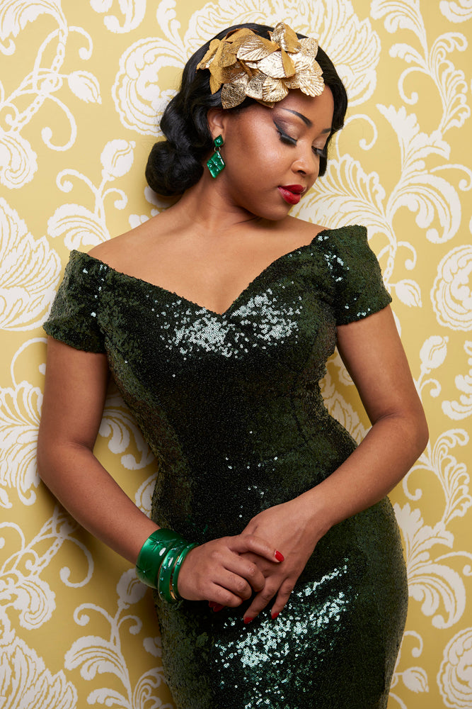 Emerald Moonglow Maiden Bangle