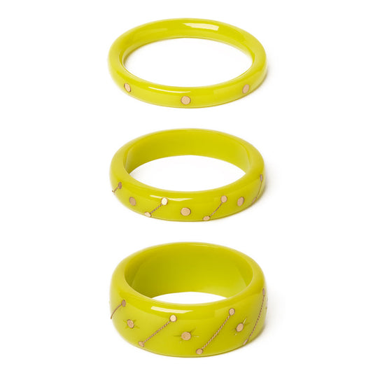 Acidic Wire Bangles Set of 3