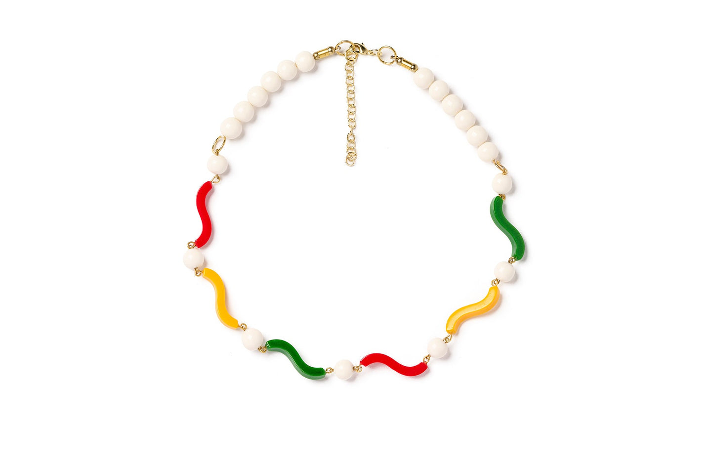 Wide Maracas Bangle White