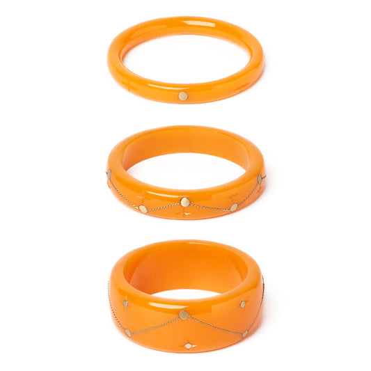 Fiery Wire Bangles Set of 3