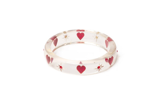 Midi Key To My Heart Clear Bangle
