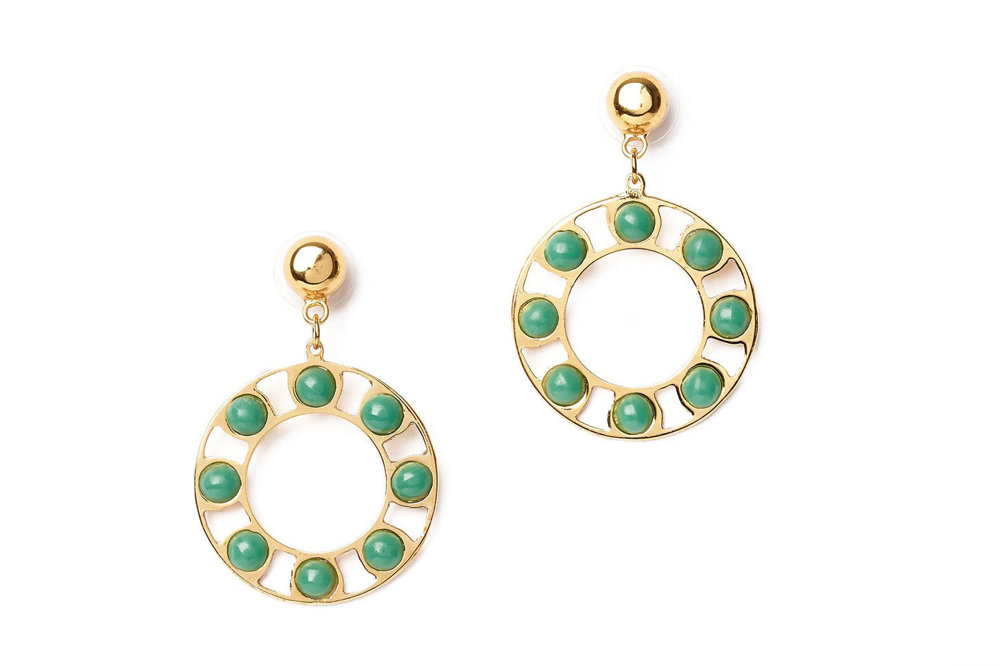 Calm Drop Hoop Earrings