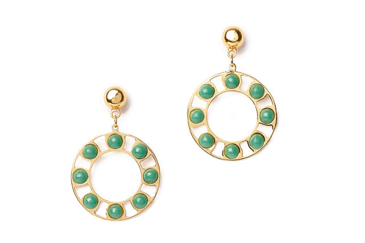 Calm Drop Hoop Earrings