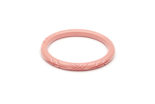 Narrow Pale Pink Fakelite Bangle