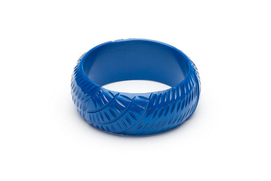 Wide Kingfisher Blue Fakelite Bangle
