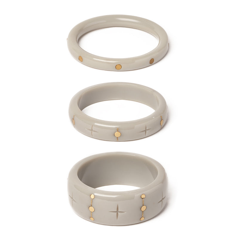 Smoky Wire Bangles Set of 3