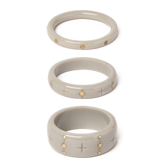 Smoky Wire Bangles Set of 3