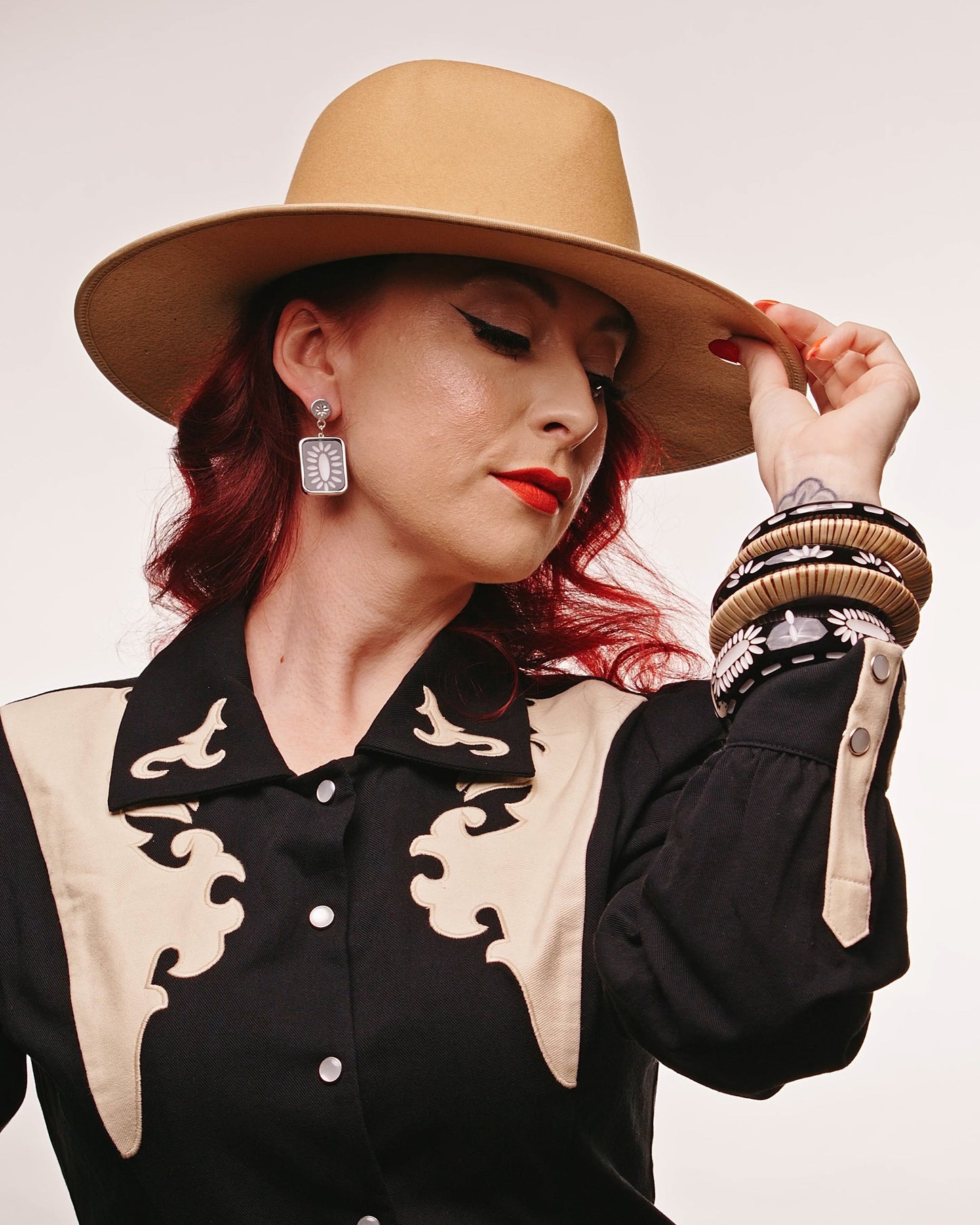 Rebel Black Bangles Set of 3