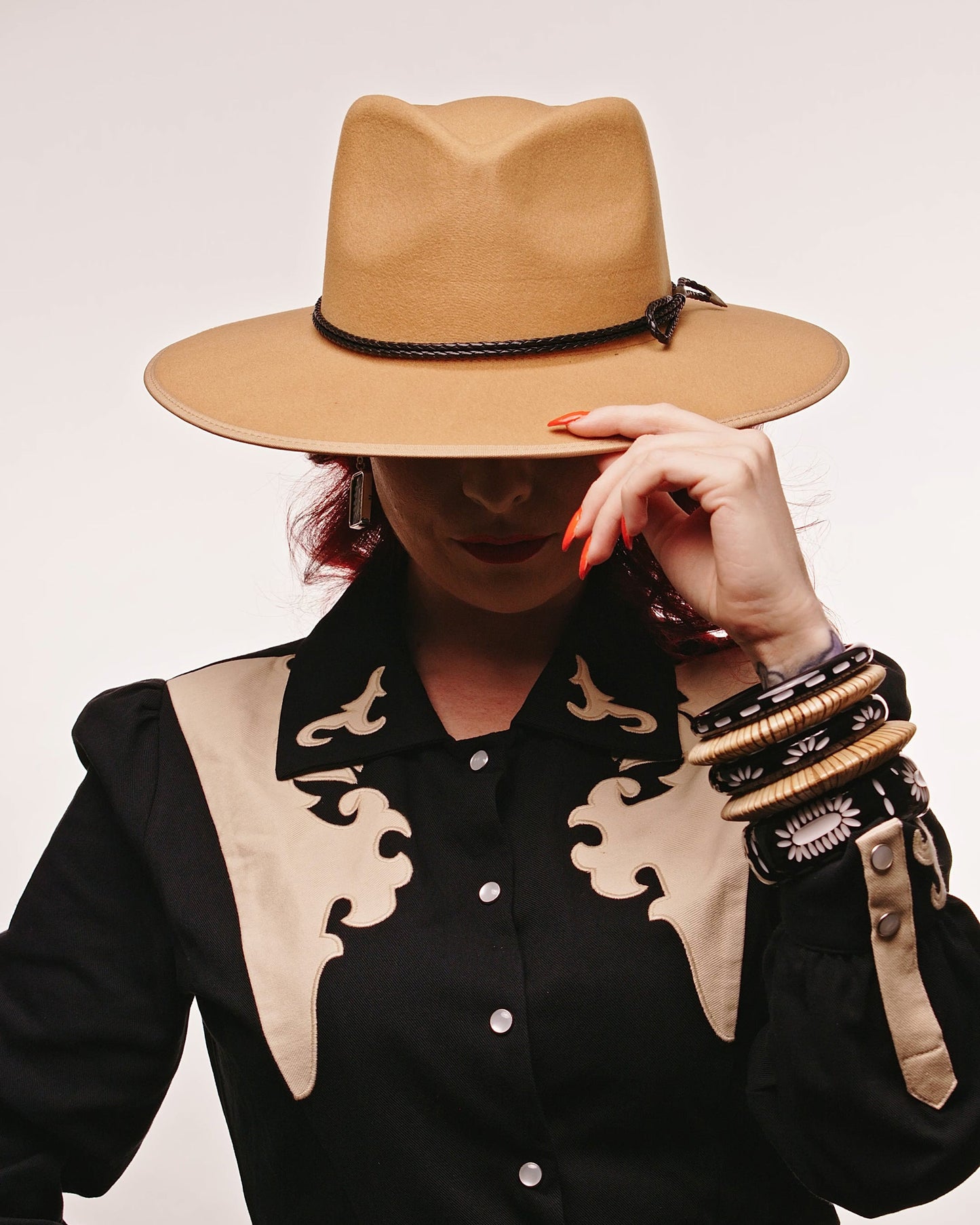 Narrow Rebel Black Bangle
