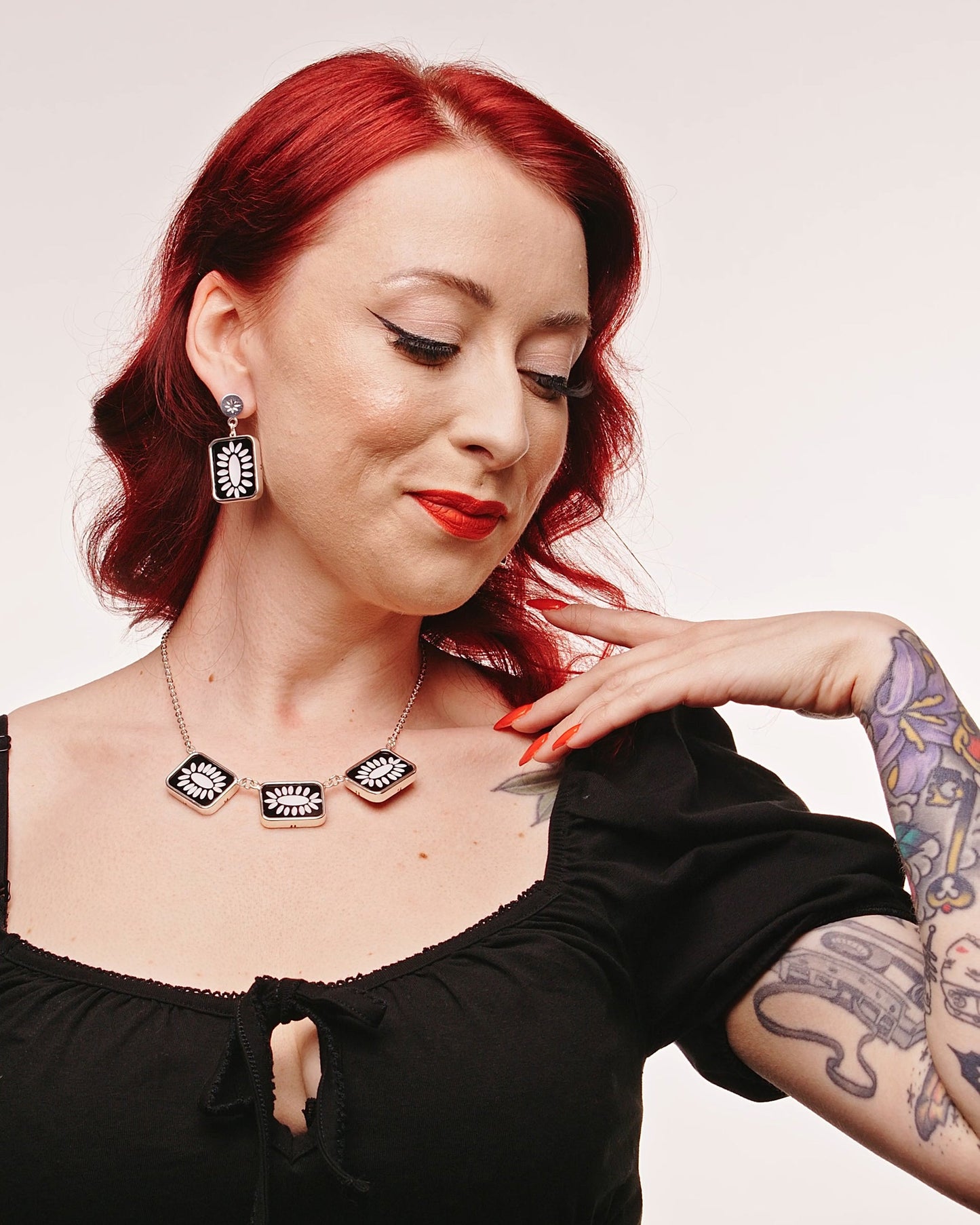 Rebel Black Earrings
