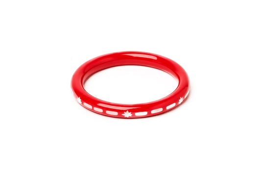 Narrow Necktie Red Bangle