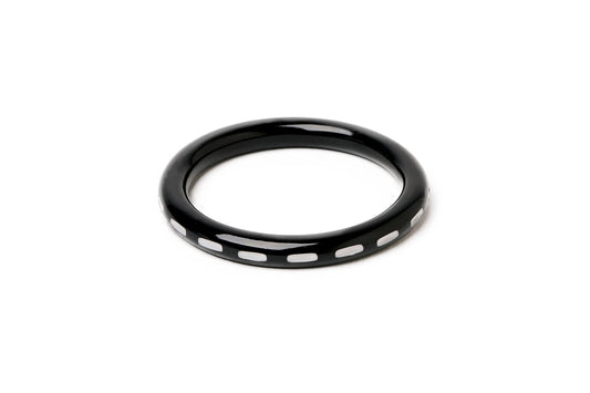 Narrow Rebel Black Bangle