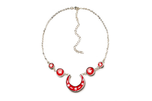 Necktie Red Necklace