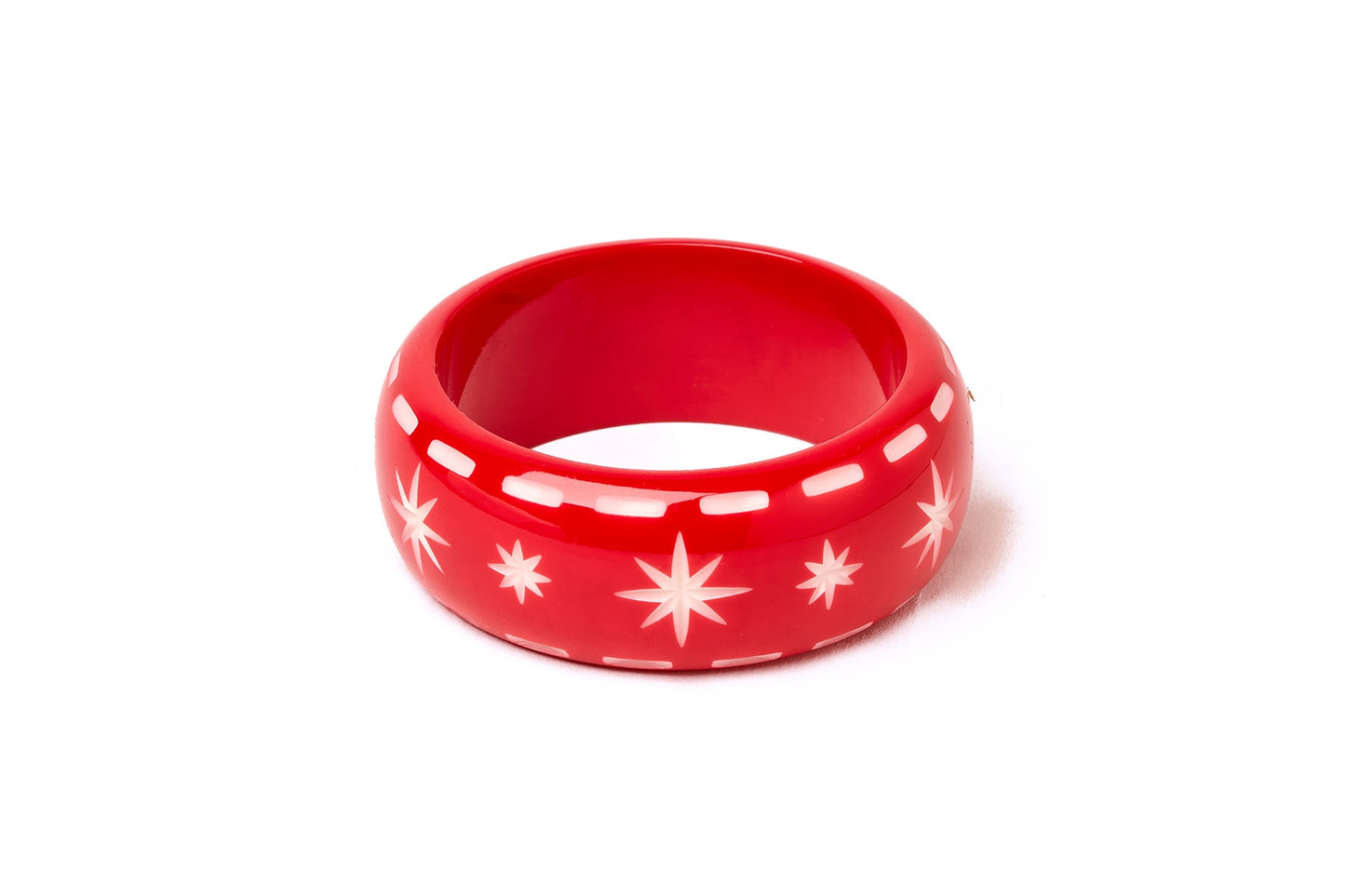 Narrow Necktie Red Bangle