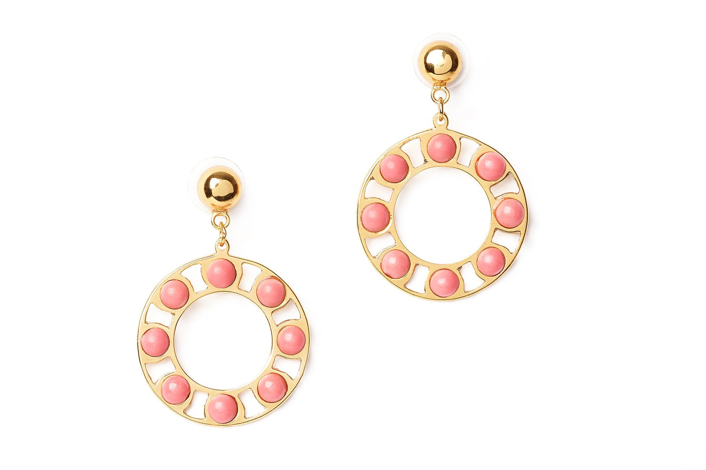 Cosmo Drop Hoop Earrings