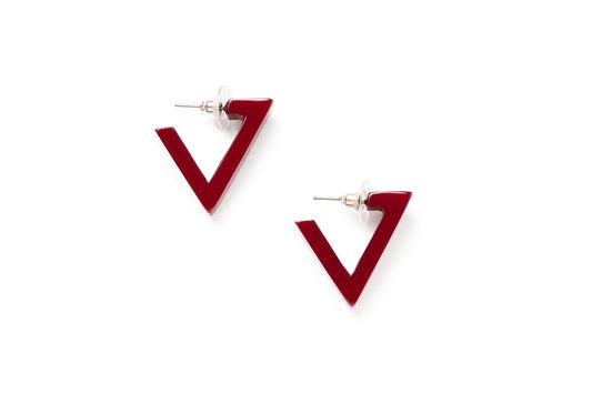 Splendette vintage inspired 1930s style deep pink purple fakelite Tayberry Earrings