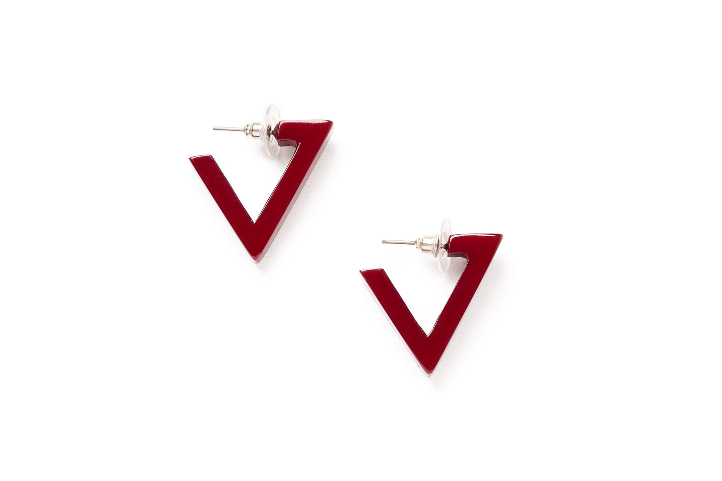Splendette vintage inspired 1930s style deep pink purple fakelite Tayberry Earrings