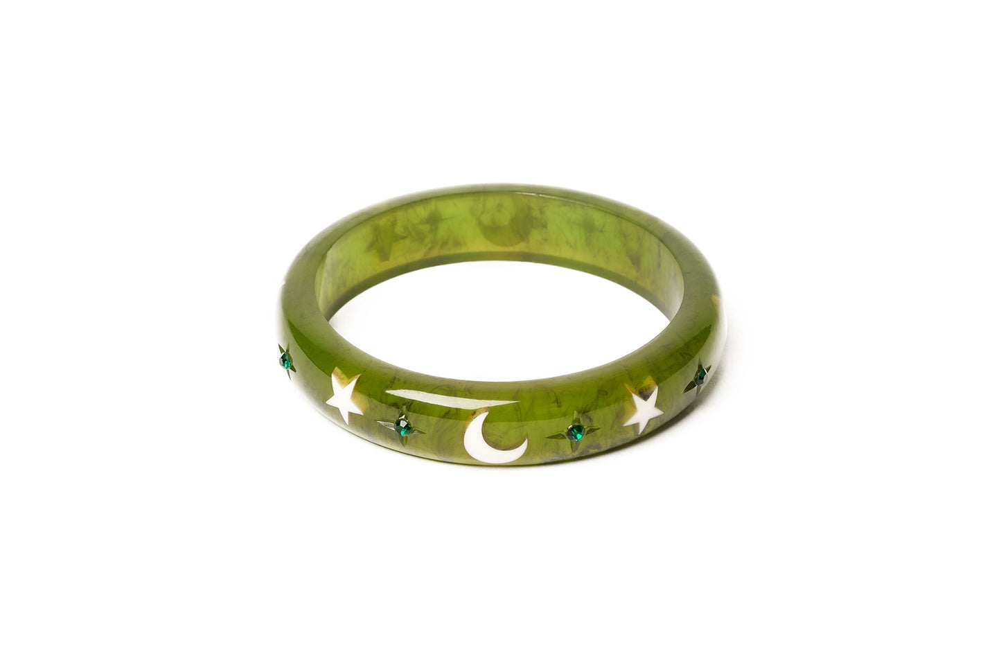 Splendette vintage inspired 1950s Halloween style green Midi Zombie Bangle