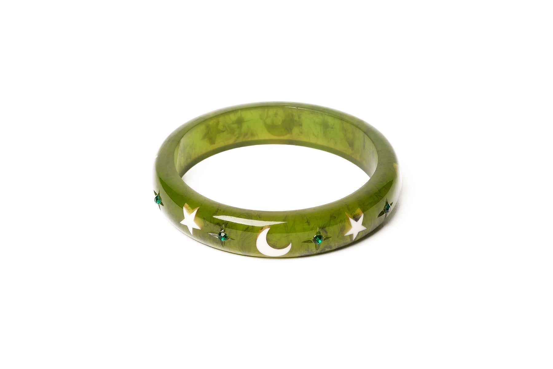 Splendette vintage inspired 1950s Halloween style green Midi Zombie Bangle