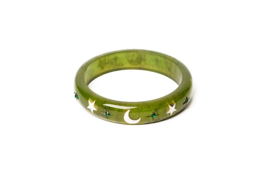 Splendette vintage inspired 1950s Halloween style green Midi Zombie Bangle