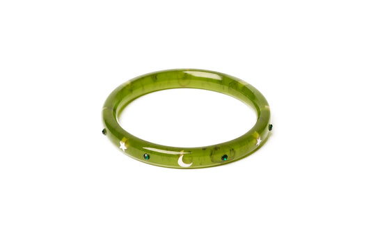 Splendette vintage inspired 1950s Halloween style green Narrow Zombie Bangle