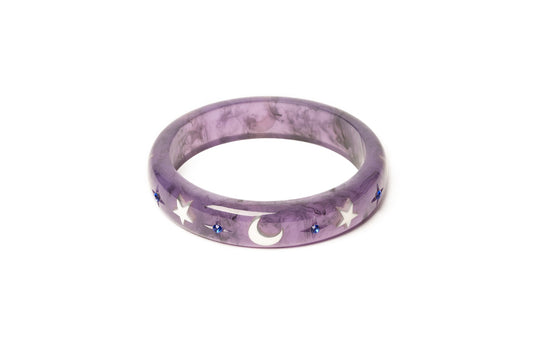 Splendette vintage inspired 1950s Halloween style purple Midi Poison Bangle