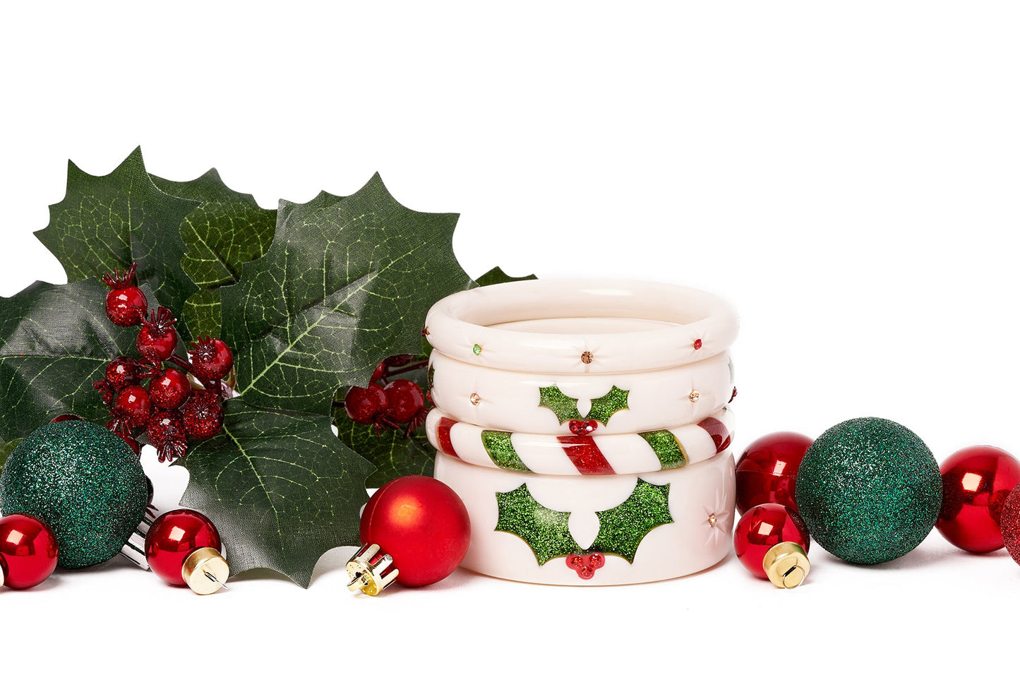 Narrow Holly Starburst Bangle