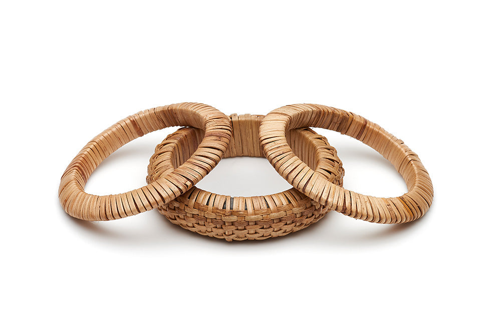 Archive -  Set of 3 Light Woven Bamboo Bangles