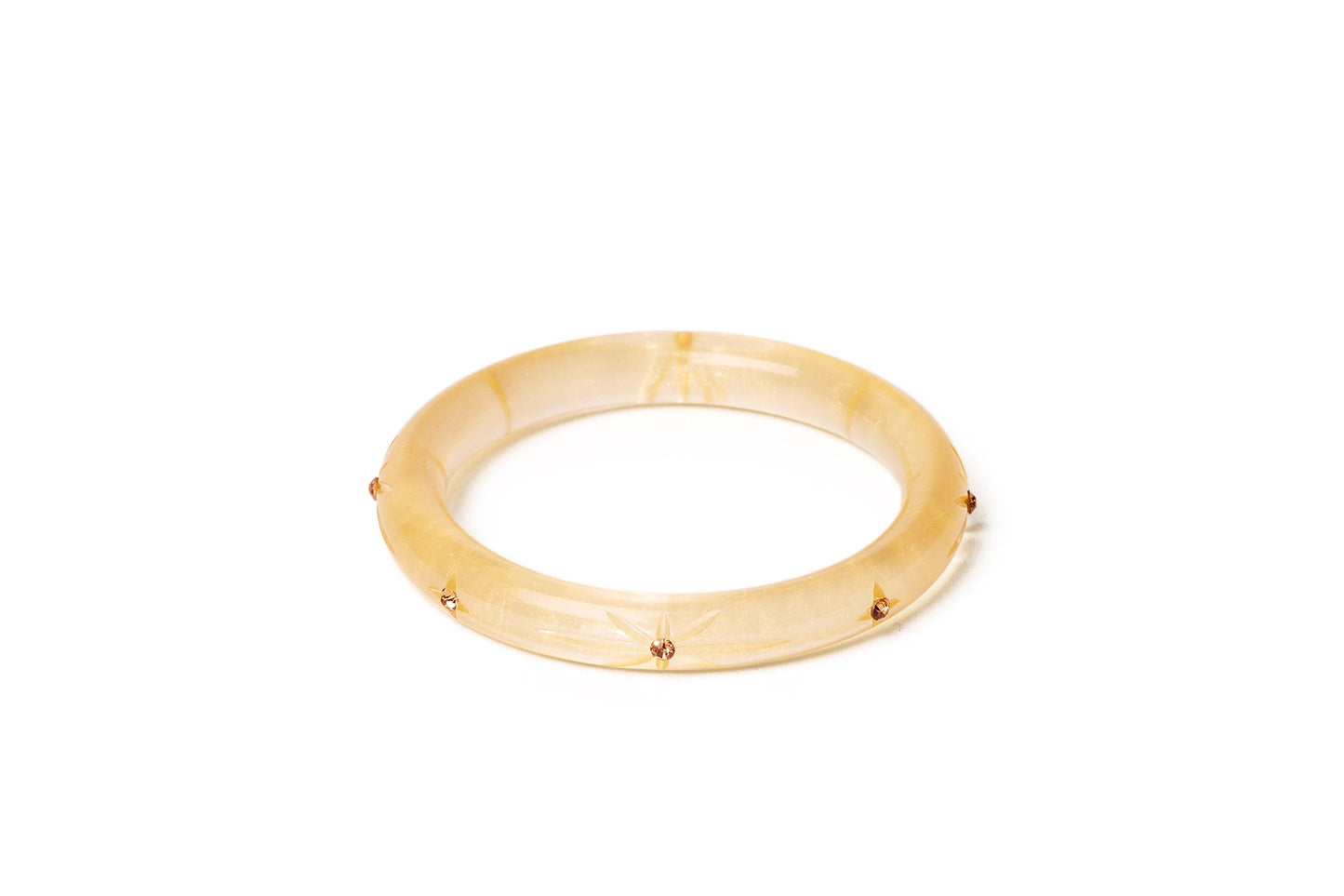 Narrow Gold Voile Bangle