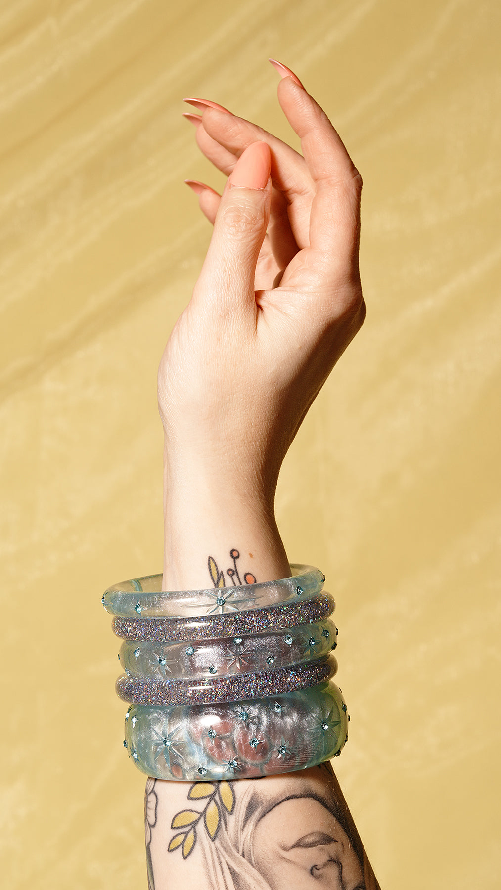 Sky Tulle Bangles Set of 3